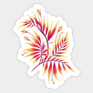 Waikiki Palm - Orange Sticker